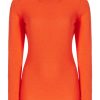 Knitwear BRANDON MAXWELL | The Eleanor Crewneck In Red Orange