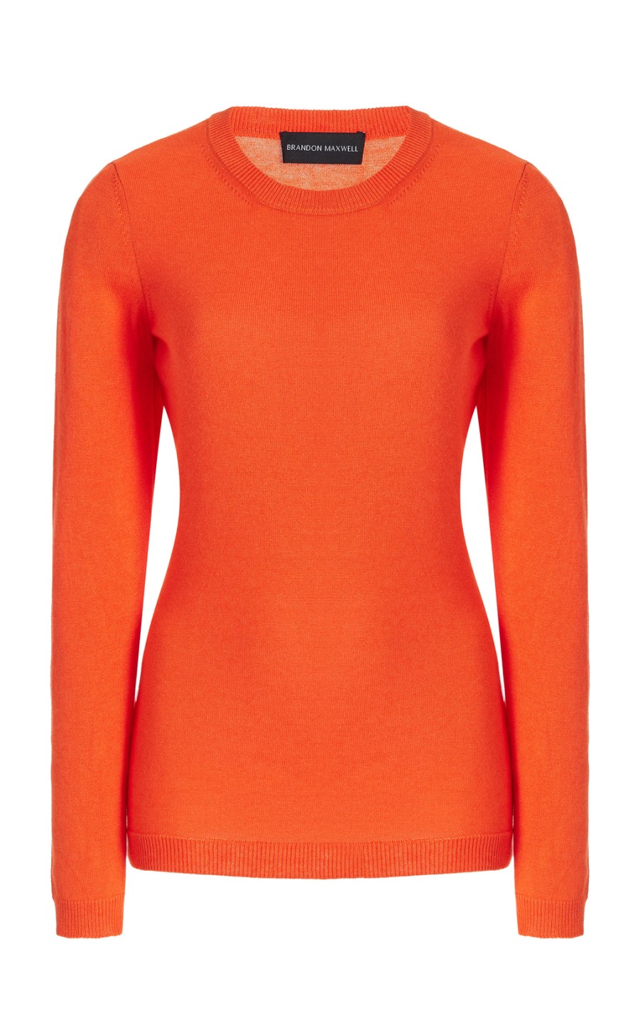 Knitwear BRANDON MAXWELL | The Eleanor Crewneck In Red Orange