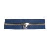 Belts BRANDON MAXWELL | The Wide Zipper Belt In Indigo Denim