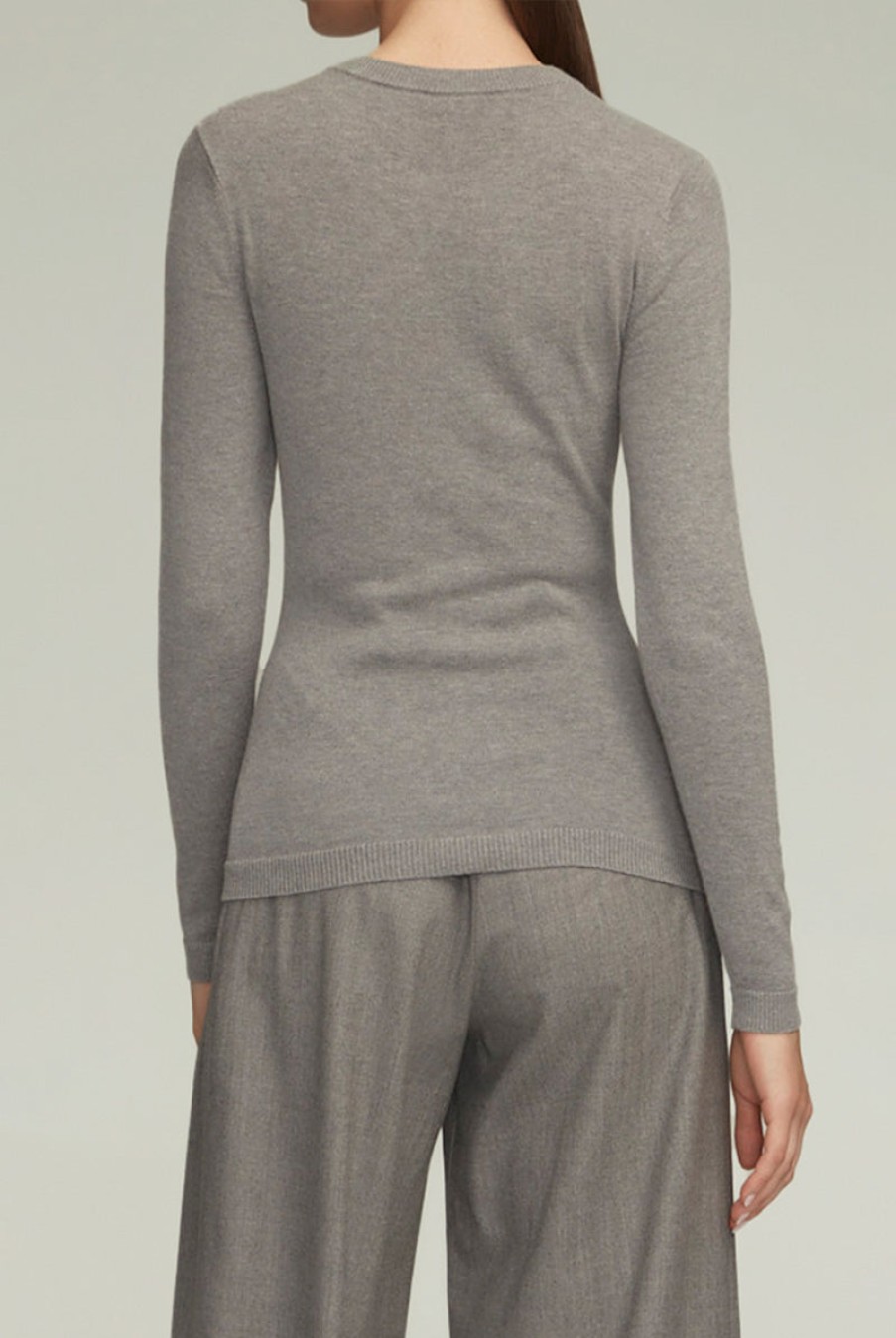 Knitwear BRANDON MAXWELL | The Eleanor Crewneck In Grey