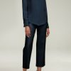 Tops BRANDON MAXWELL | The Spence Button Down In Navy