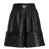 Bottoms BRANDON MAXWELL | The Clover Short In Black Nappa Leather