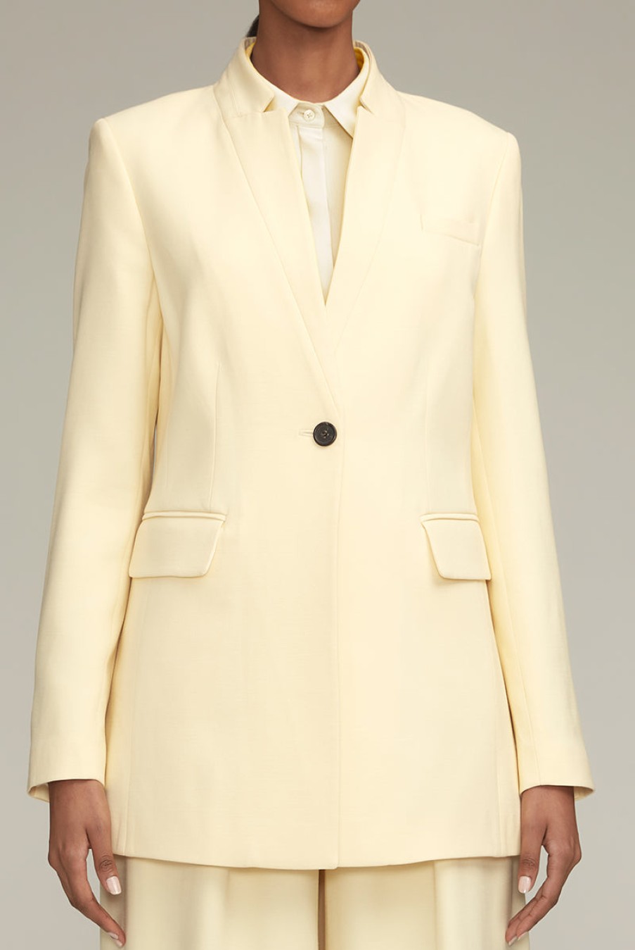 Blazers BRANDON MAXWELL | The Raquel Jacket In Buttercream