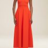 Knitwear BRANDON MAXWELL | The Renee Dress In Red Orange