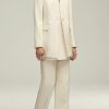 Blazers BRANDON MAXWELL | The Raquel Jacket In Egret